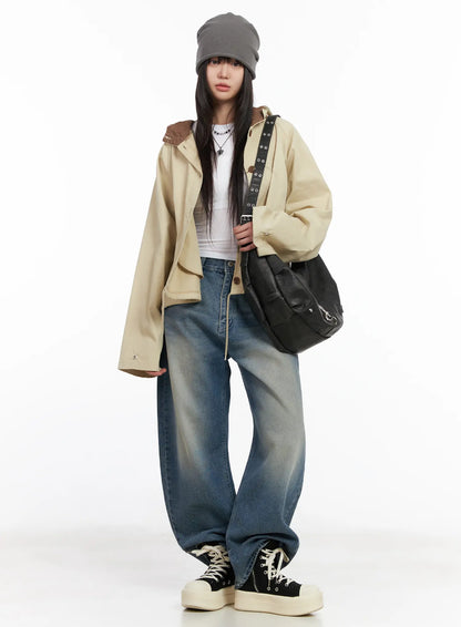 Basic Round Neck Crop Long Sleeve Tee CM512
