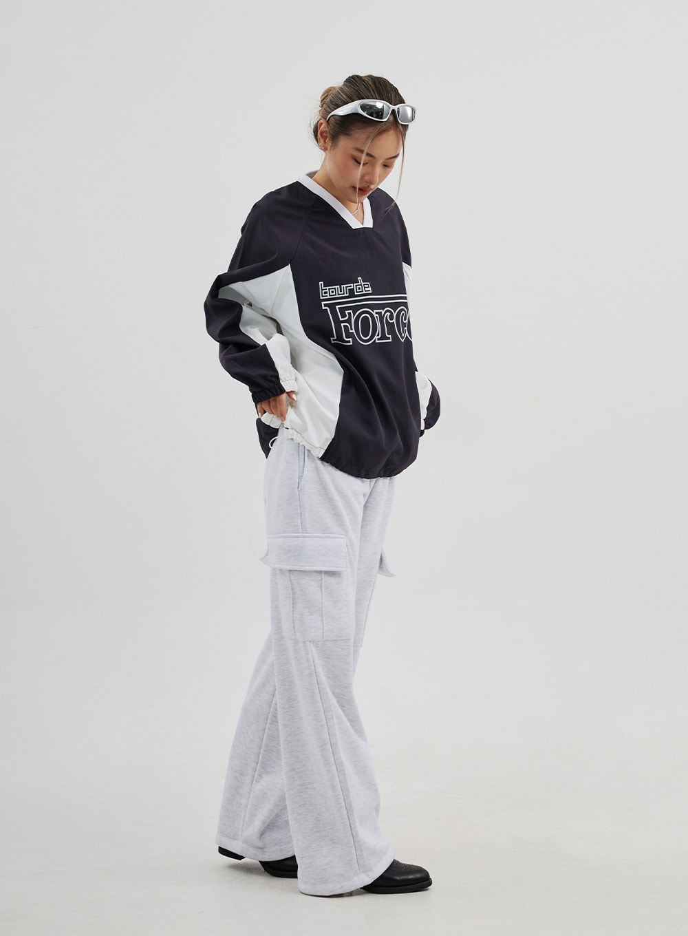 Cargo Wide Leg Track Pants Unisex CJ313