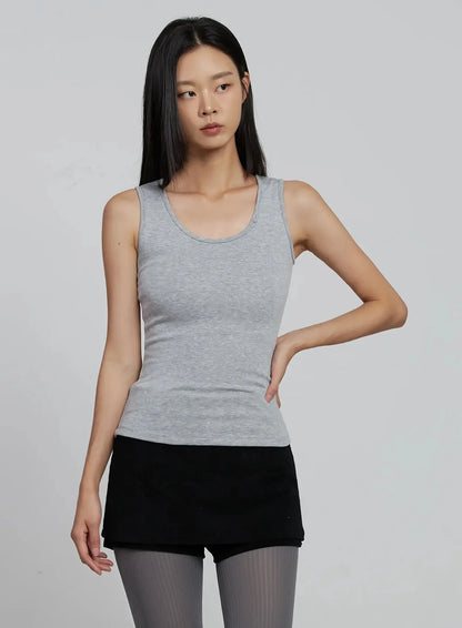 Classic U-Neck Tank Top IM520