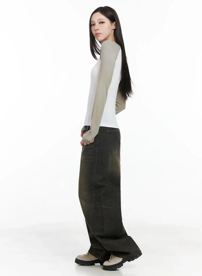 Basic Raglan Long Sleeve Top IJ528