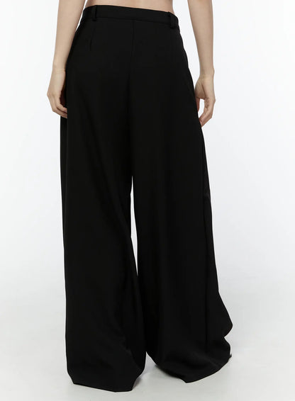Basic Wide-Leg Slacks IU503