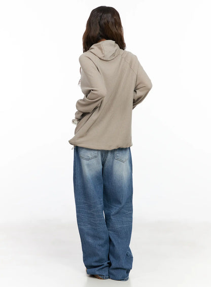Alora Vintage Washed Wide Leg Jeans CF513