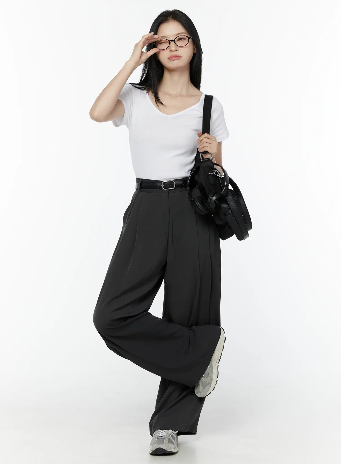 Casual V-Neck Cotton Tee IU503