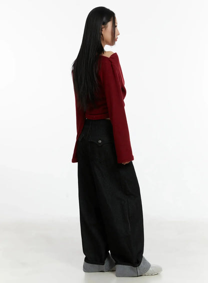 Amyra Baggy Striped Jeans ID525