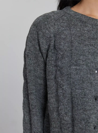 Cable Knit Cardigan ID516