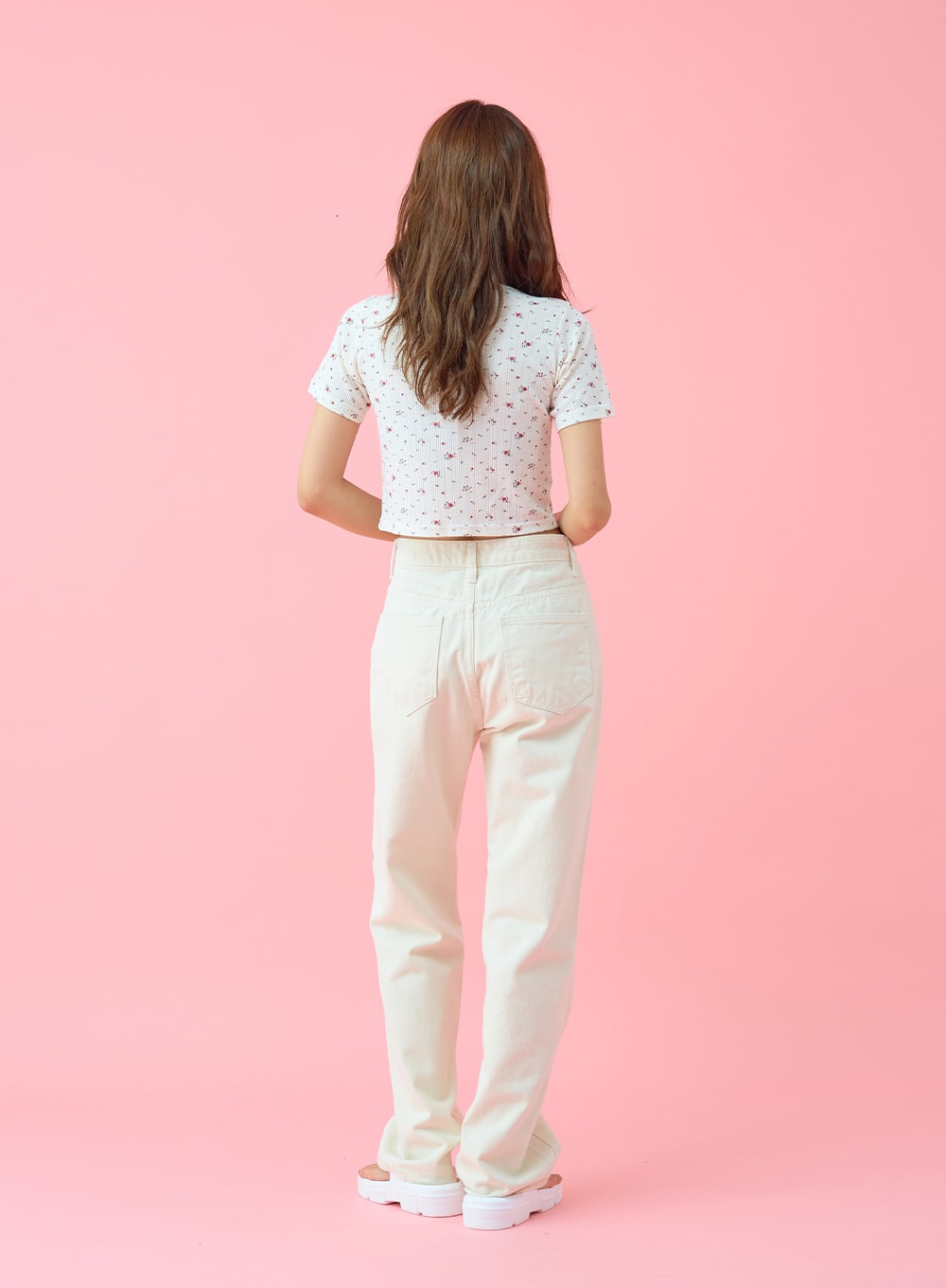 Basic Semi Wide Cotten Pants BG04