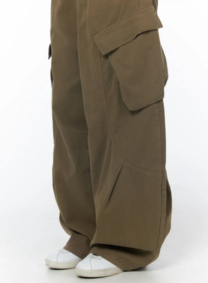 Casual Wide Leg Cargo Pants CY508