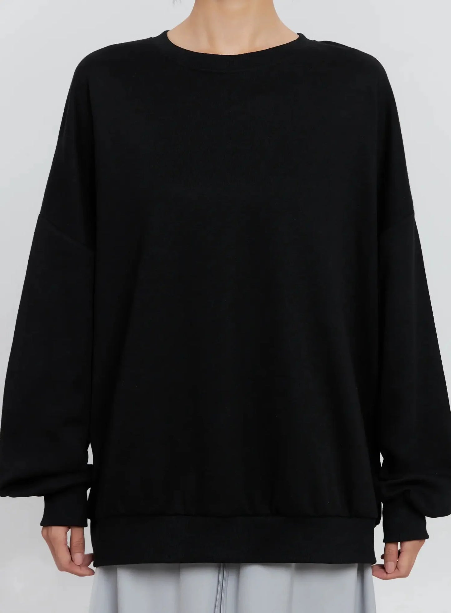 Classic Grey Crewneck Sweatshirt IS516