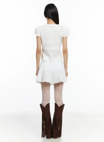 Boho Chic Ruffle Layered Skirt IM530