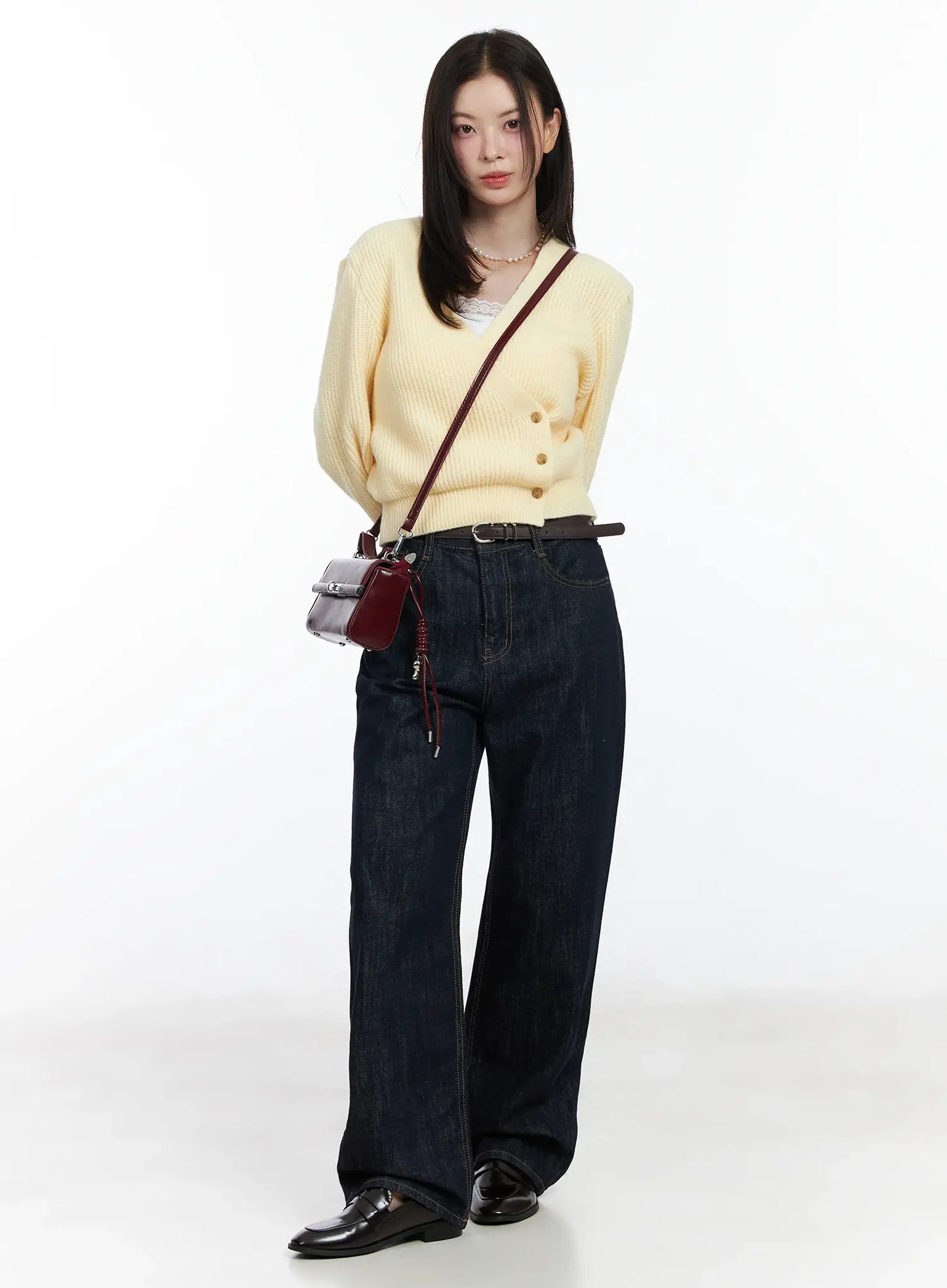 Chic V-Neck Wrap Knit Cardigan IF520