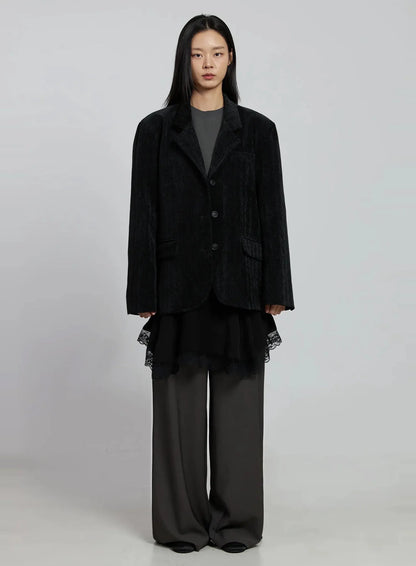 Classic Velvet Oversized Blazer IM520