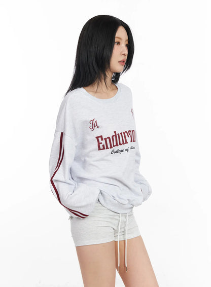 Athletic Graphic Sweatshirt CF526