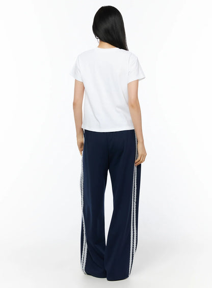 Bow Print Graphic Tee IU516