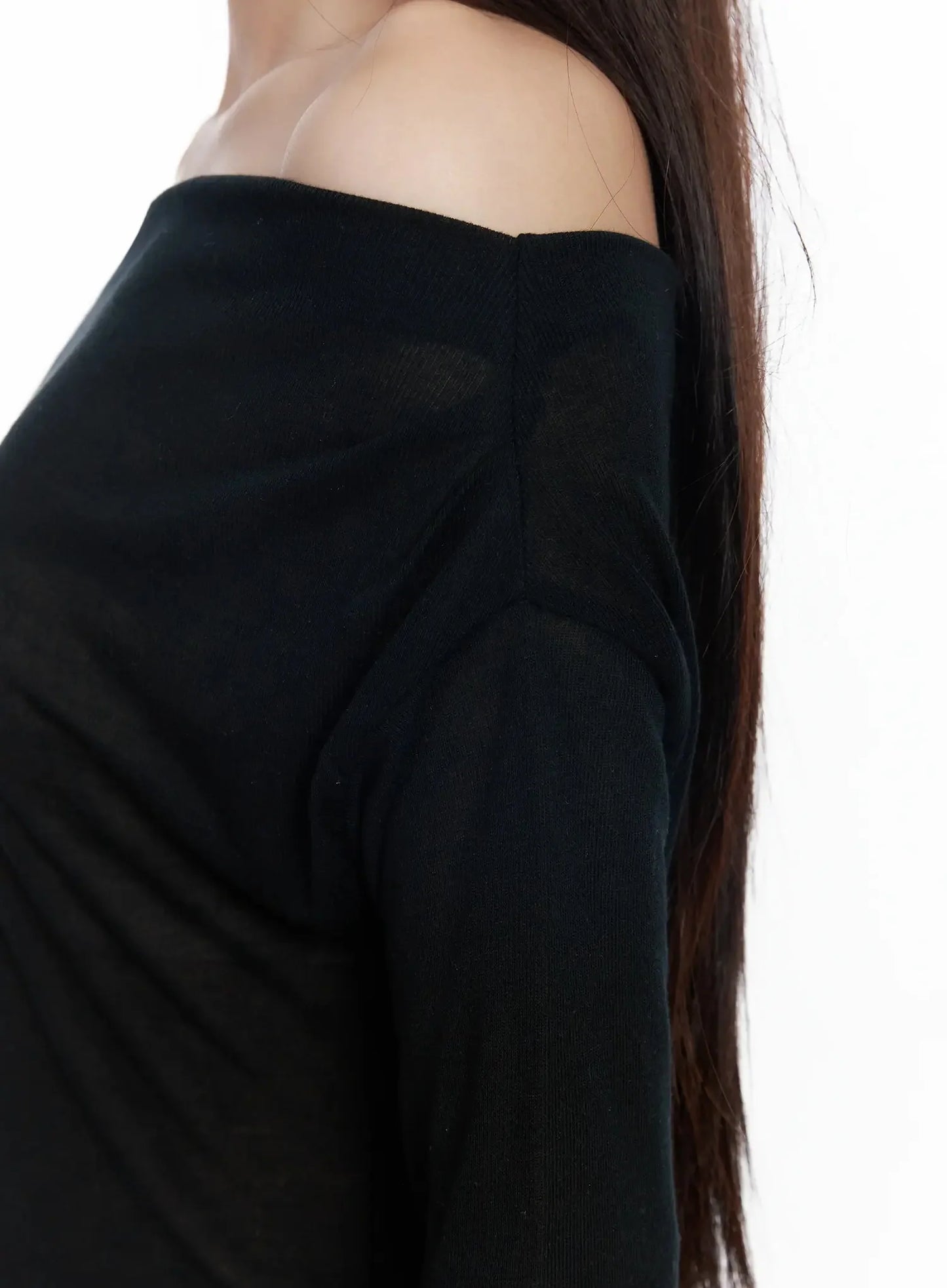 Asymmetrical Off-Shoulder Top IM504