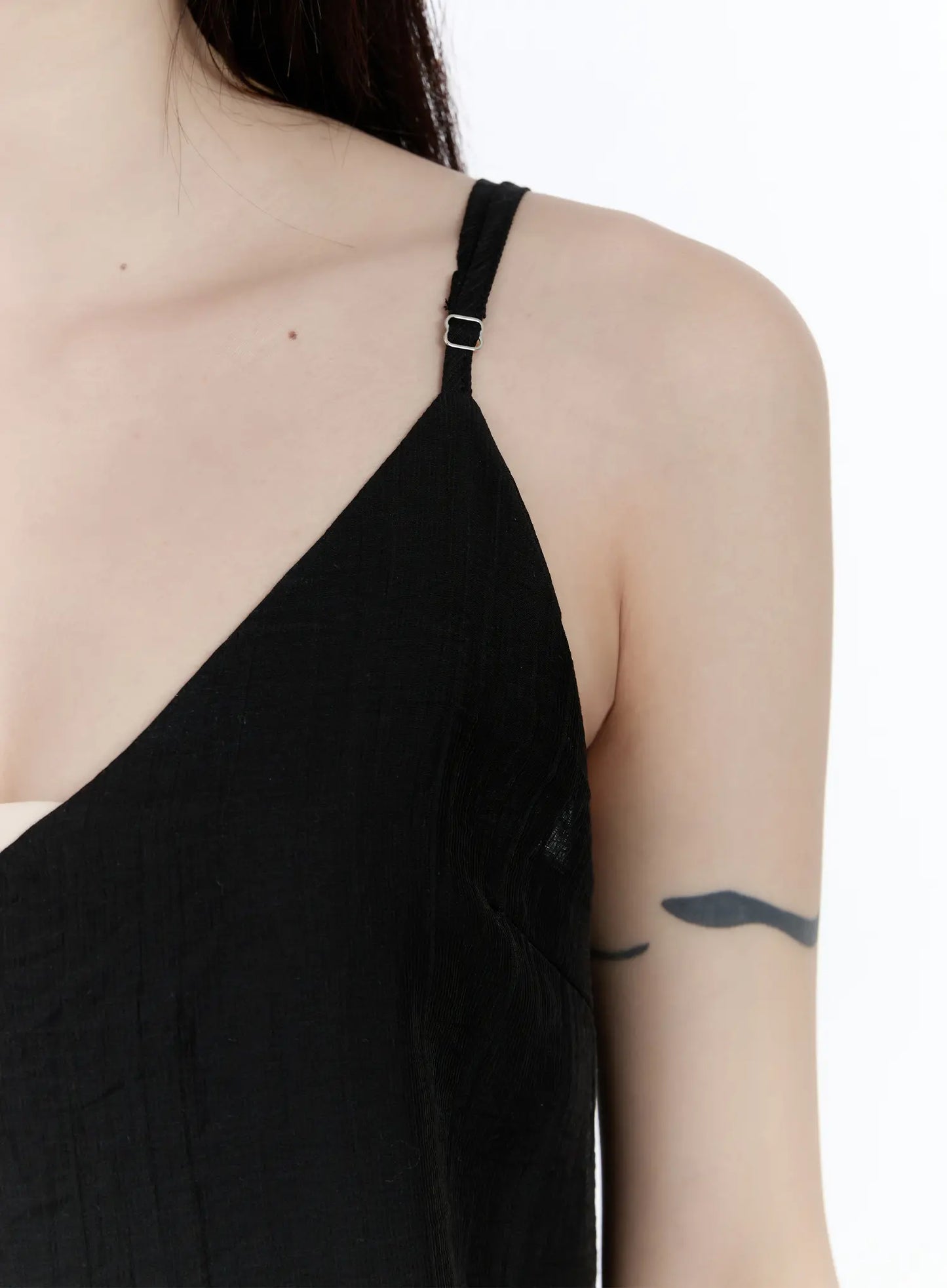 Asymmetric Hem Chiffon Mini Dress CA501