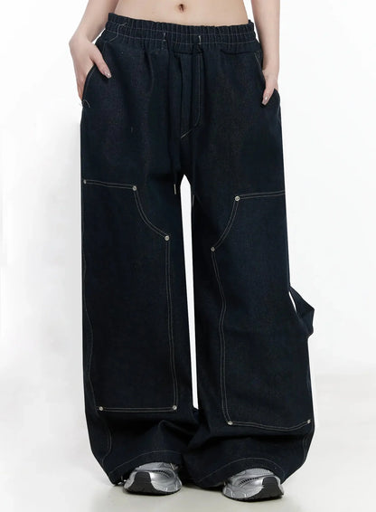 Ashlyn Carpenter Wide-Leg Jeans IJ528