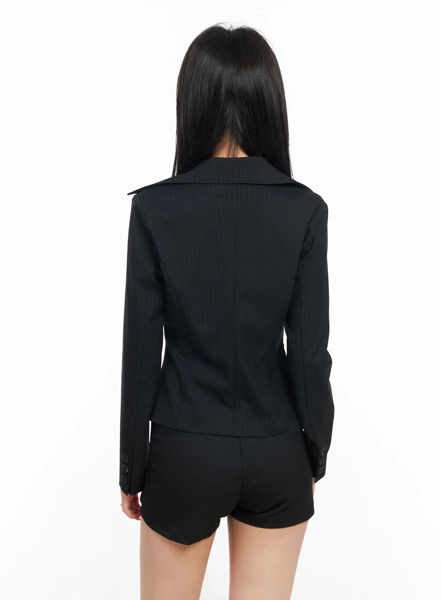 Chic Striped Tailored Blazer Jacket CM517