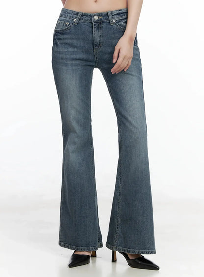Amaris Low-Rise Bootcut Flared Jeans IM503