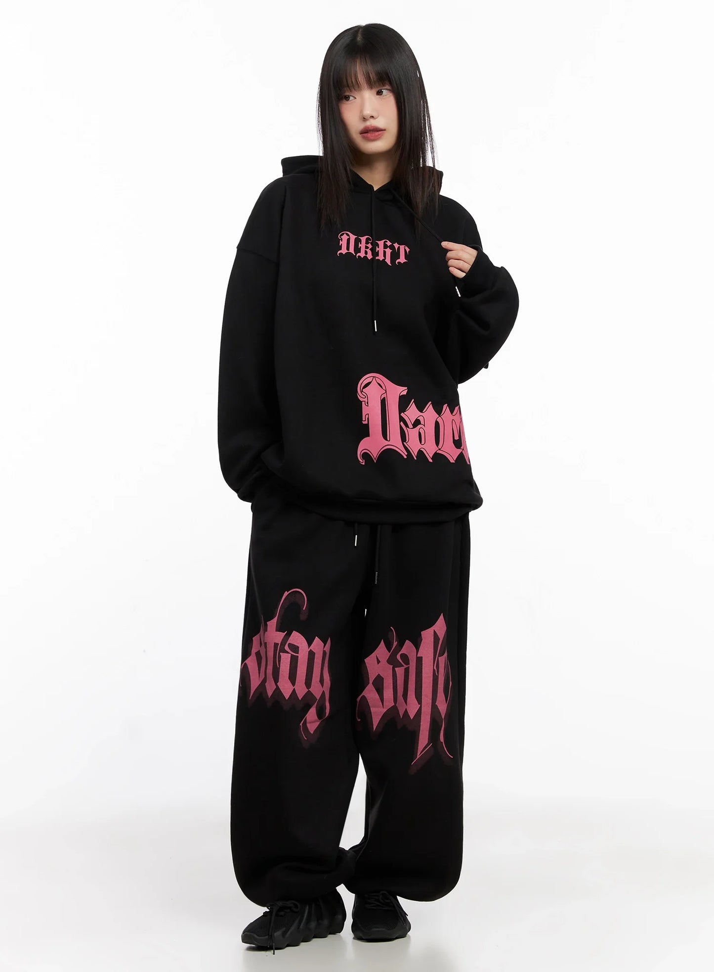 Bold Graphic Oversized Hoodie IN503