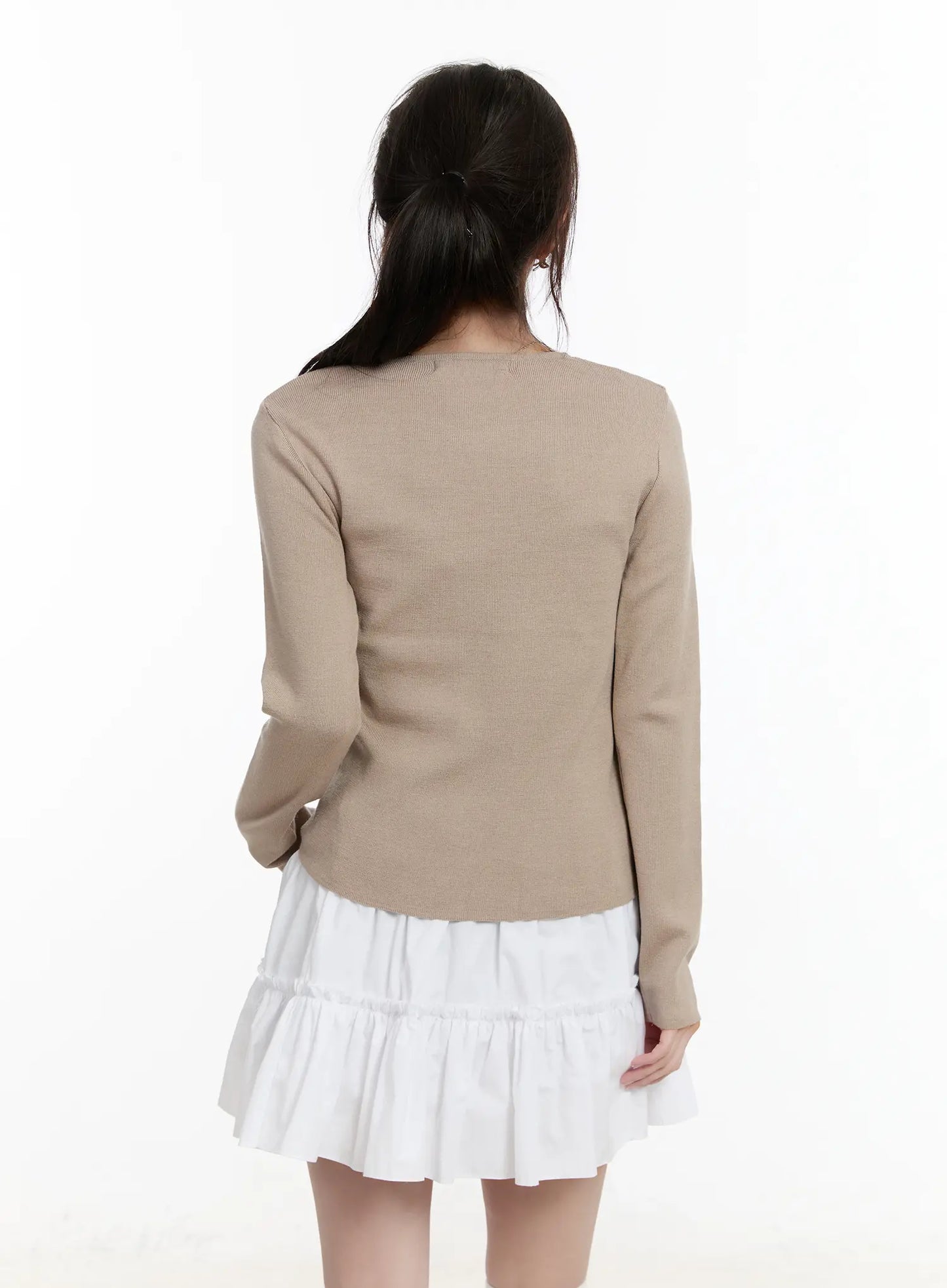 Basic Round Neck Long Sleeve Top CM505