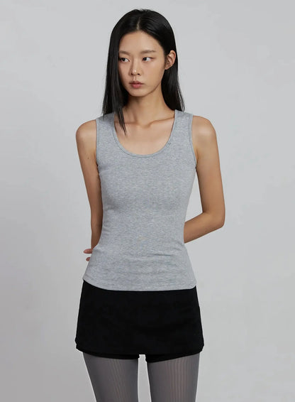 Classic U-Neck Tank Top IM520