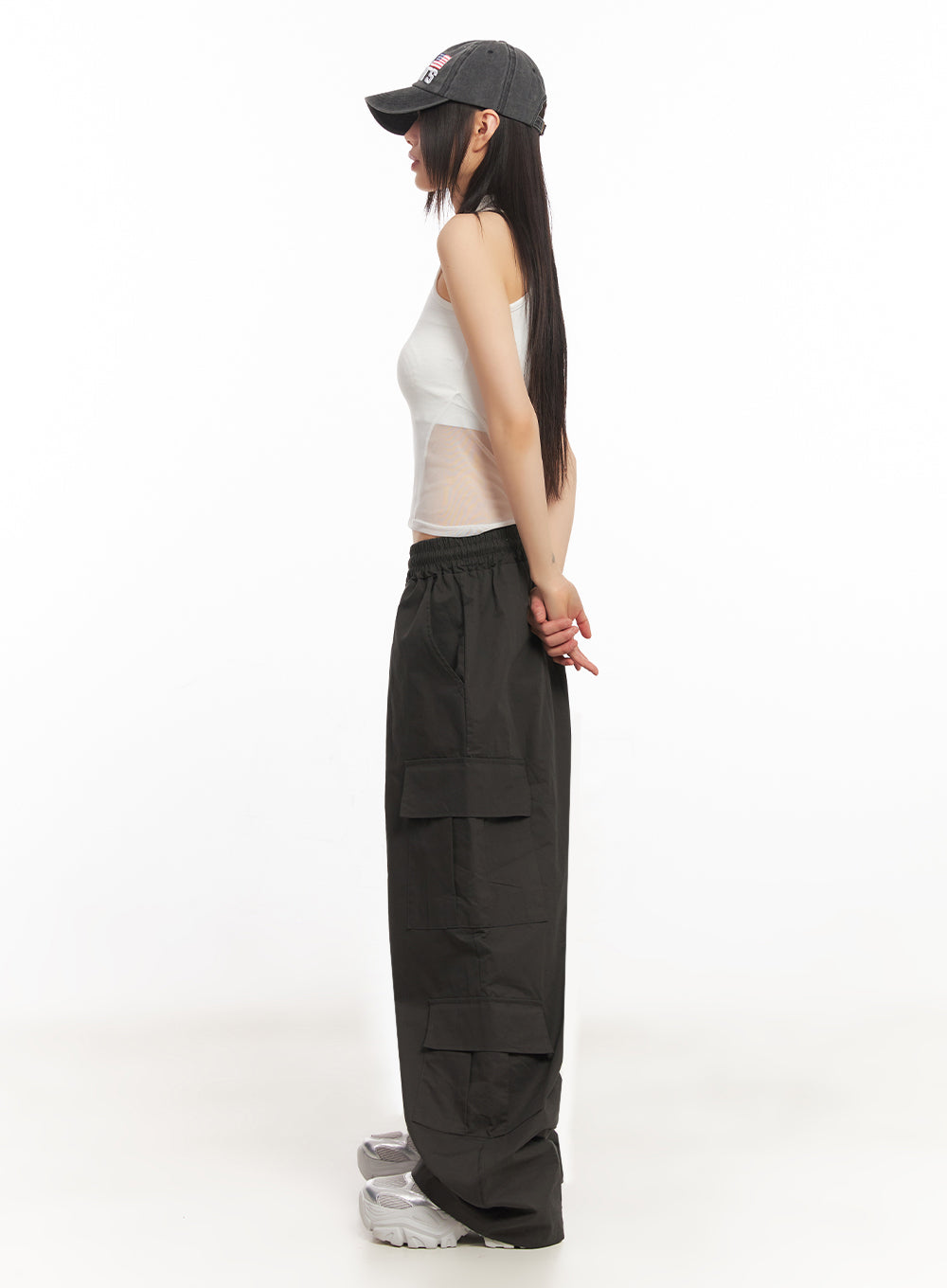 Cargo Baggy Windbreaker Pants IY502