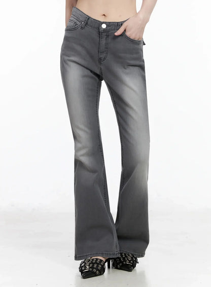 Aiana Slim Fit Bootcut Jeans IY511