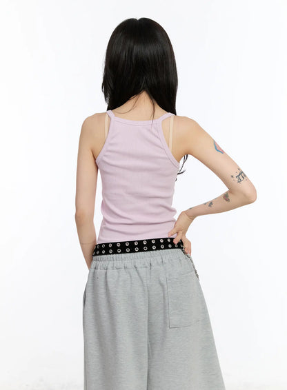 Basic Ribbed Tank Top CA506