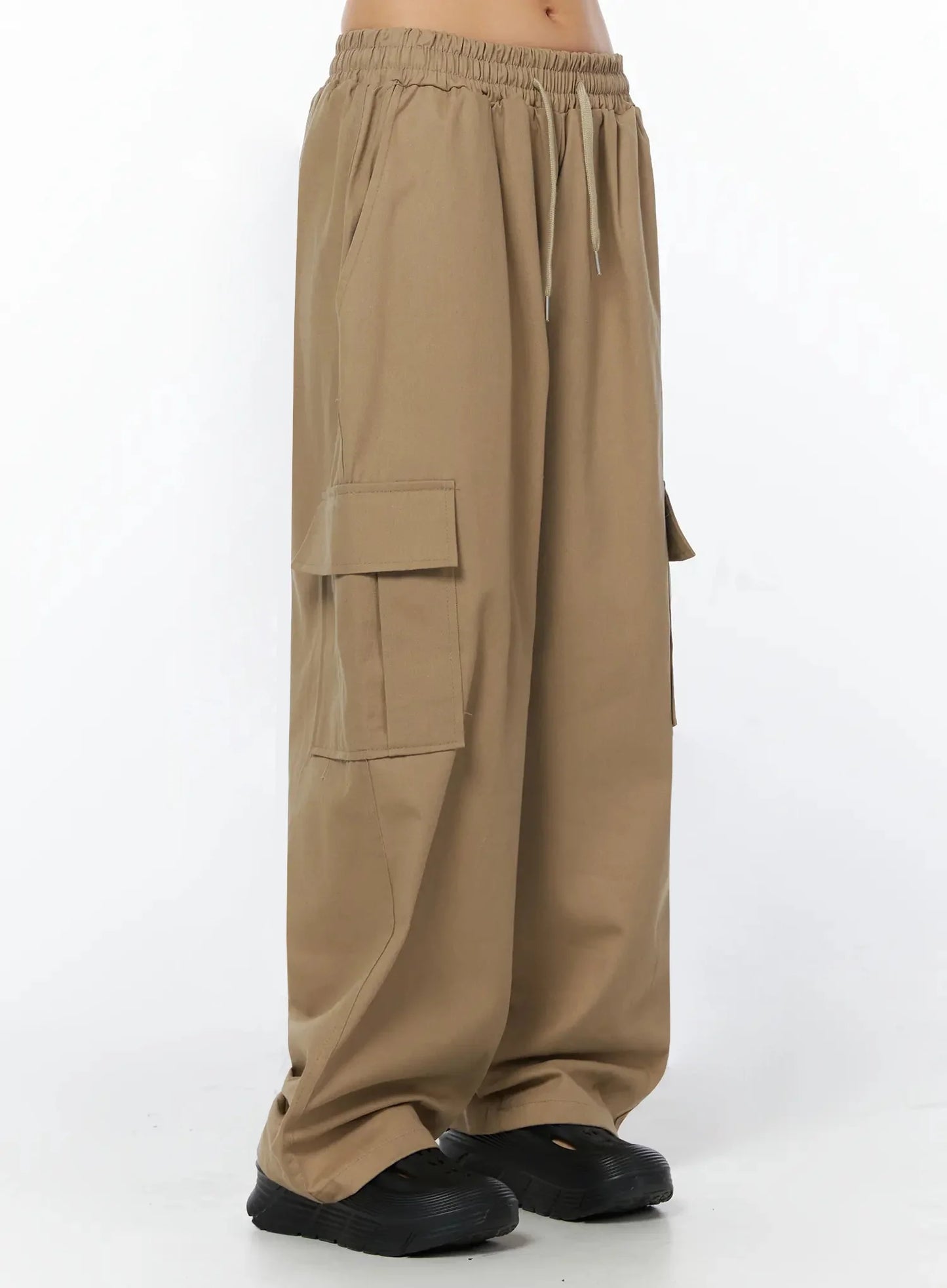 Casual Wide Leg Cargo Pants IU509