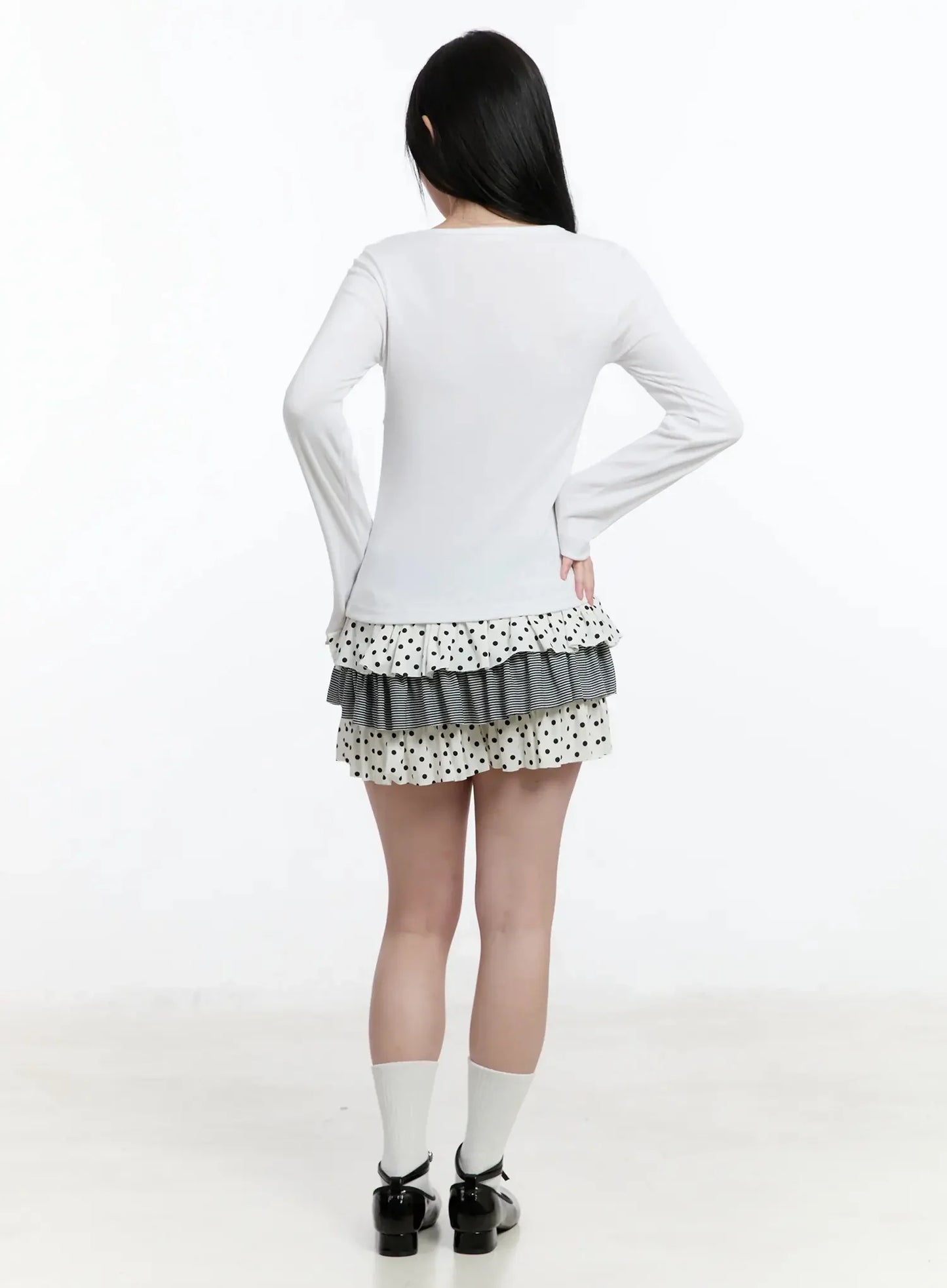 Bow Tie Long Sleeve Top IM519