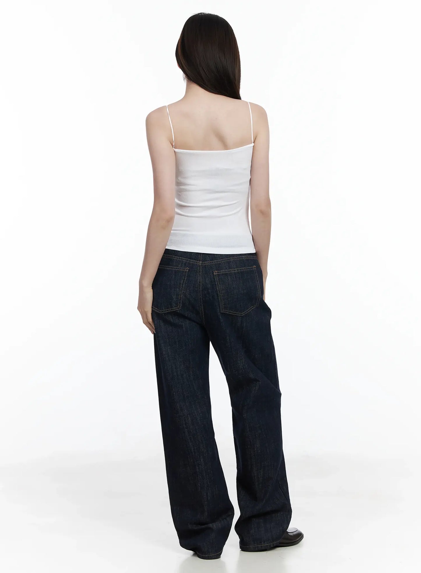 Basic Ribbed Lace Tank Top IF520