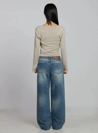 Casual Wrap V-Neck Top Set IM520