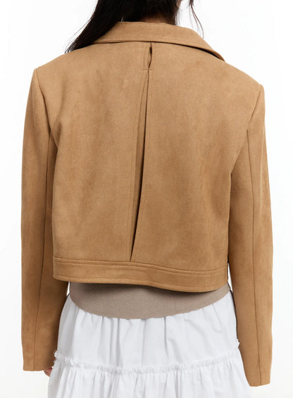 Chic Suede Zip-Up Jacket CM505
