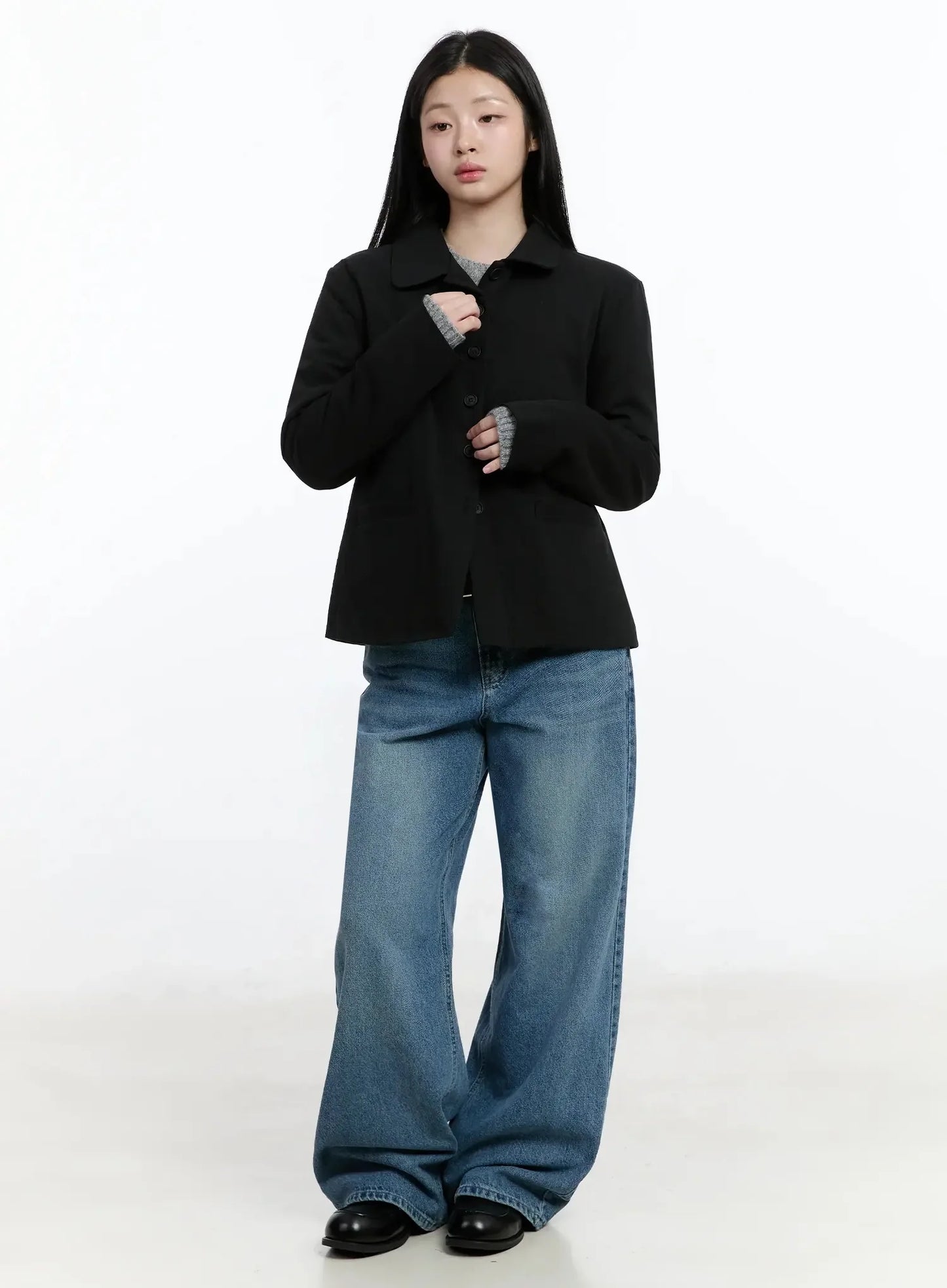 Classic Button-Up Blazer IM519