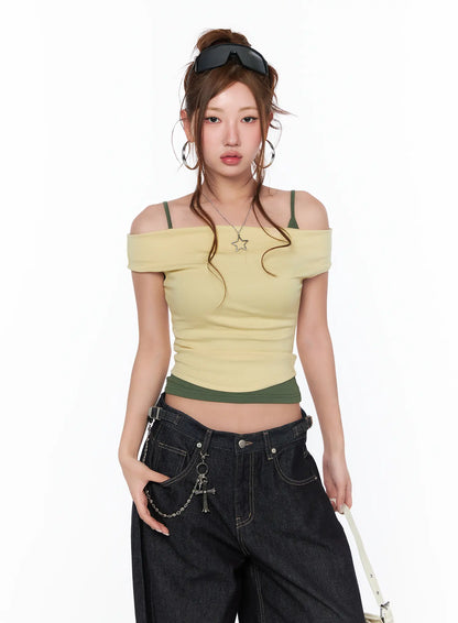 Basic Off-Shoulder Top CA515