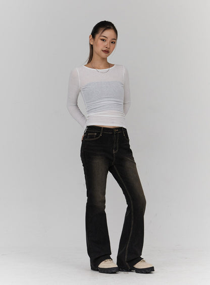 Bootcut Denim Pants CN18