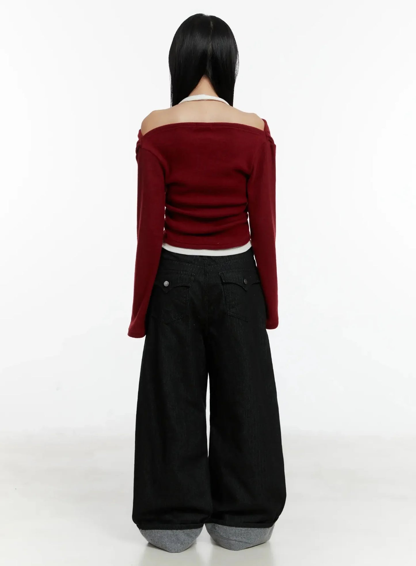 Amyra Baggy Striped Jeans ID525