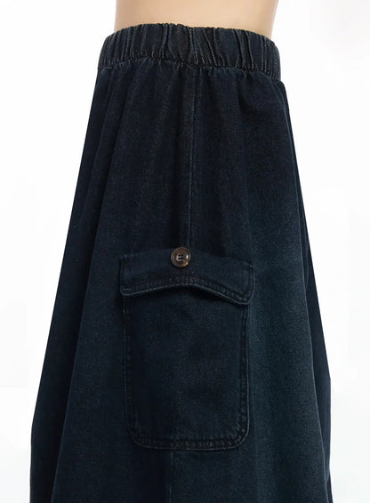 Balloon Denim Skirt IM530