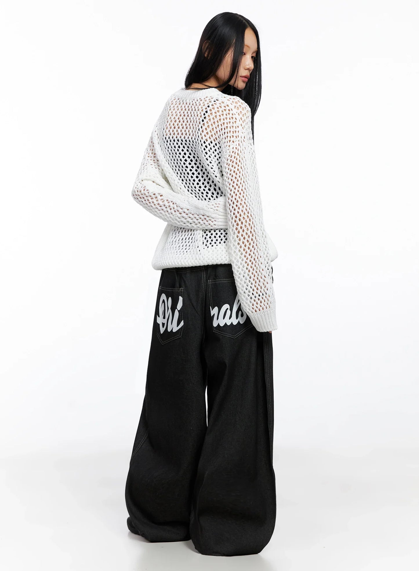 Ayra Graphic Baggy Jeans IO516