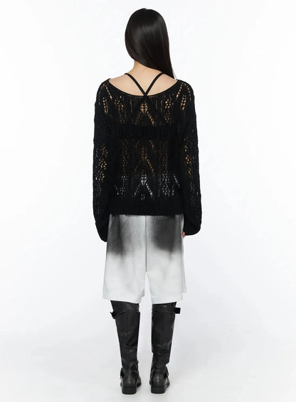 Boho Chic Boat Neck Sweater IY525