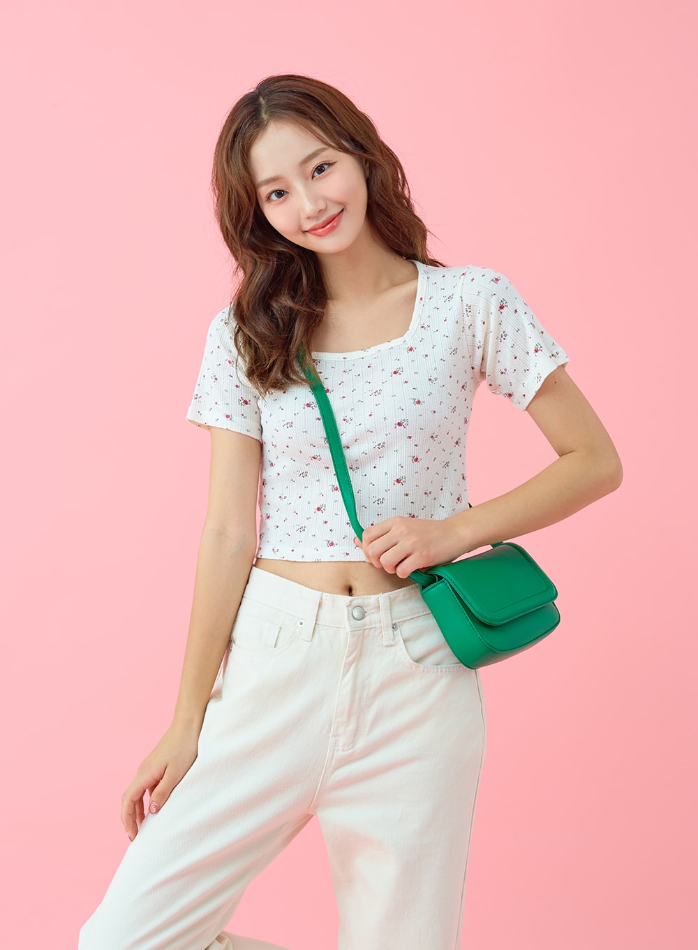 Basic Semi Wide Cotten Pants BG04