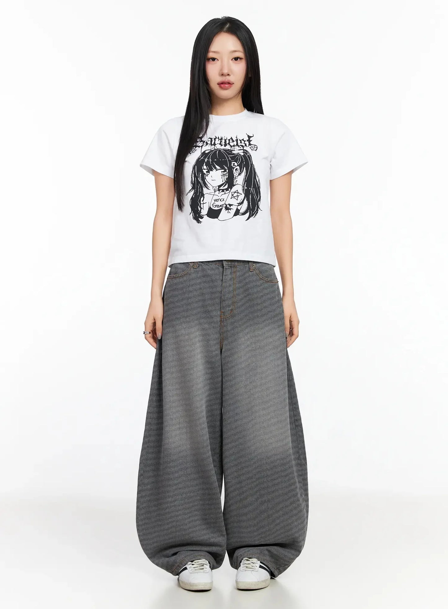 Anime Print Graphic T-Shirt CA513
