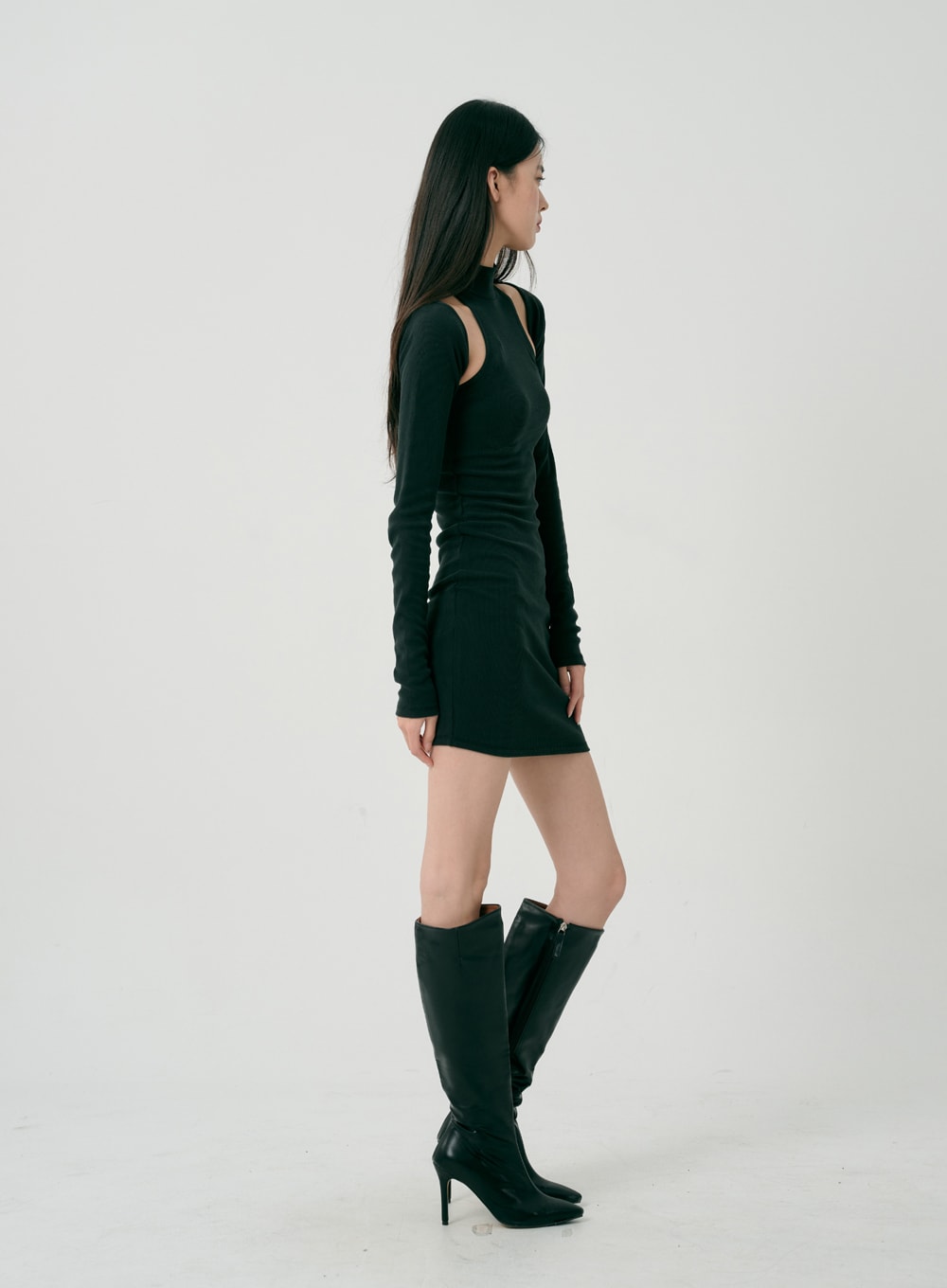 Bolero And Sleeveless Mini Dress Set ID07
