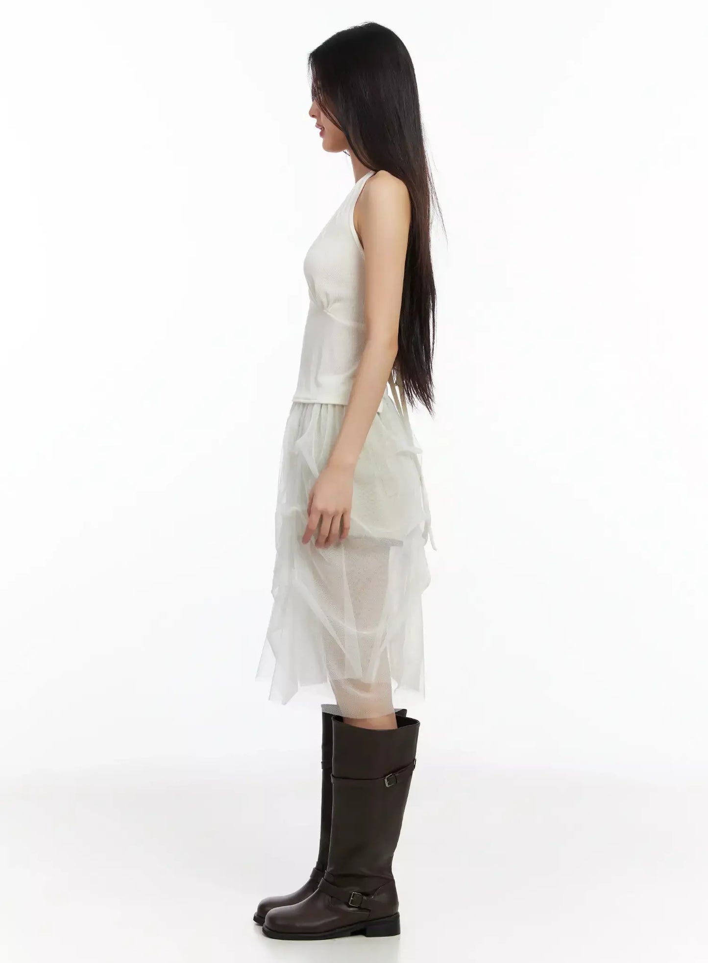 Chic Mesh Halter Neck Top IM530