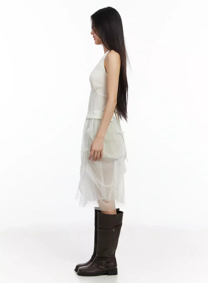 Chic Mesh Halter Neck Top IM530