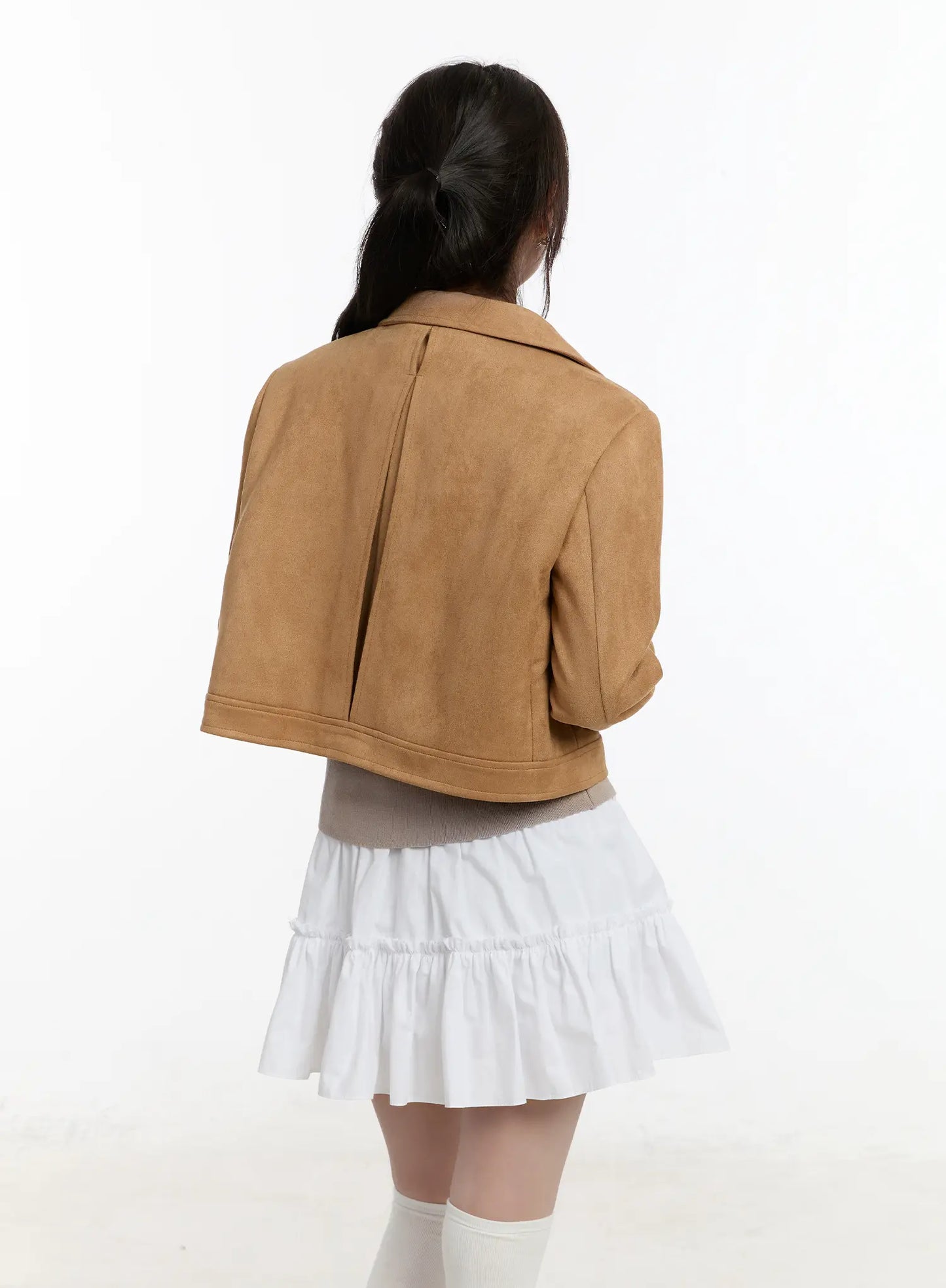 Chic Suede Zip-Up Jacket CM505