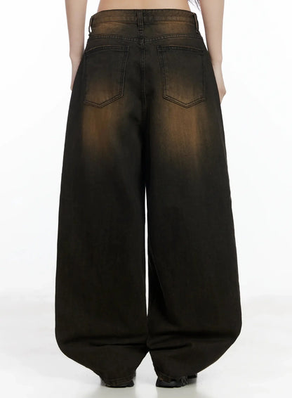 Alayna Vintage Wash Baggy Jeans IM502