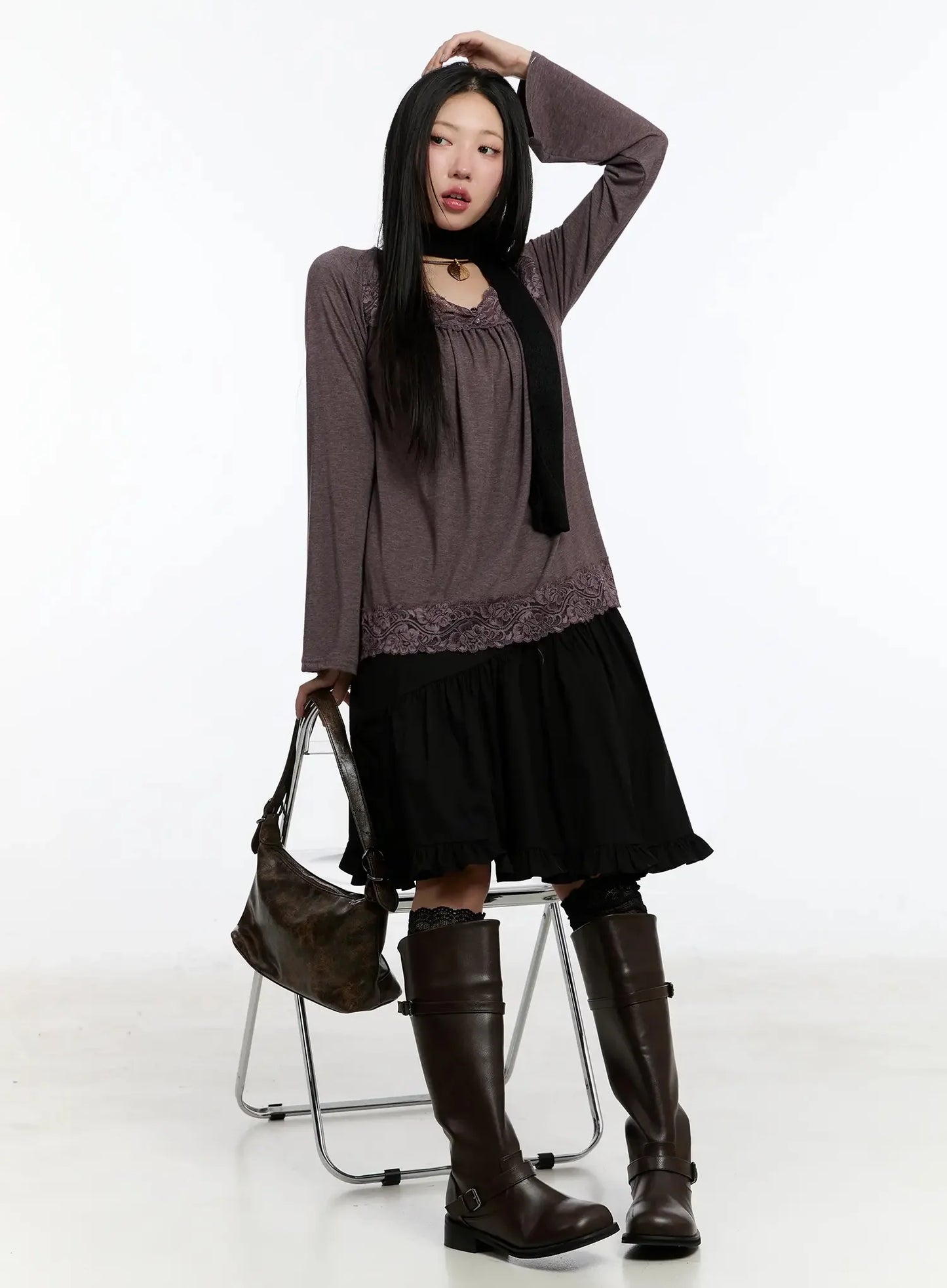 Buckled Long Boots IM509