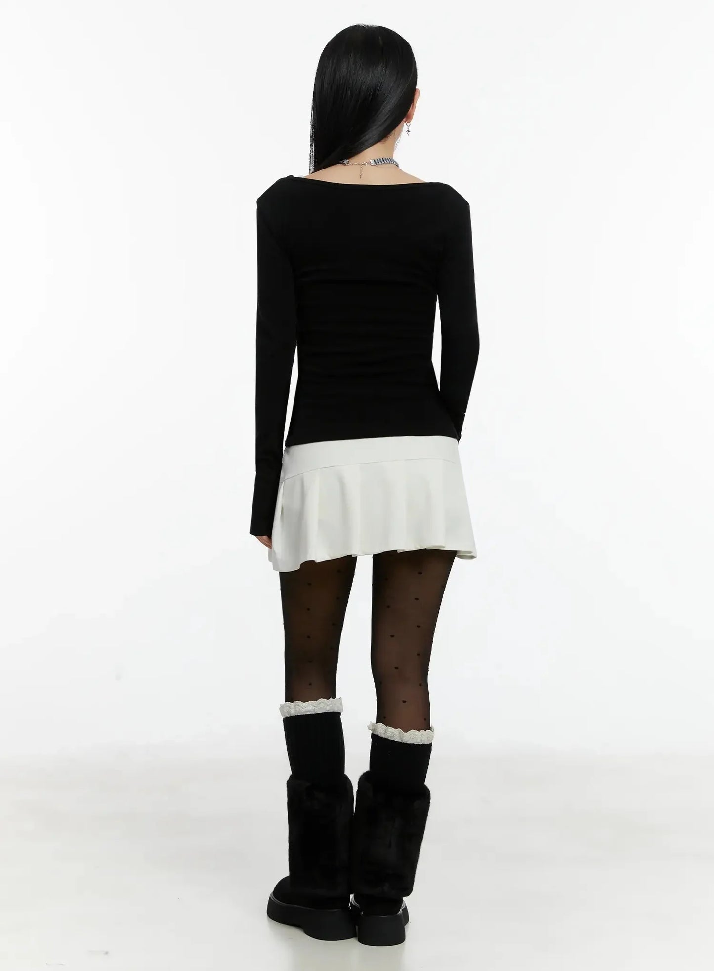 Belted Wrap Long Sleeve Top ID525