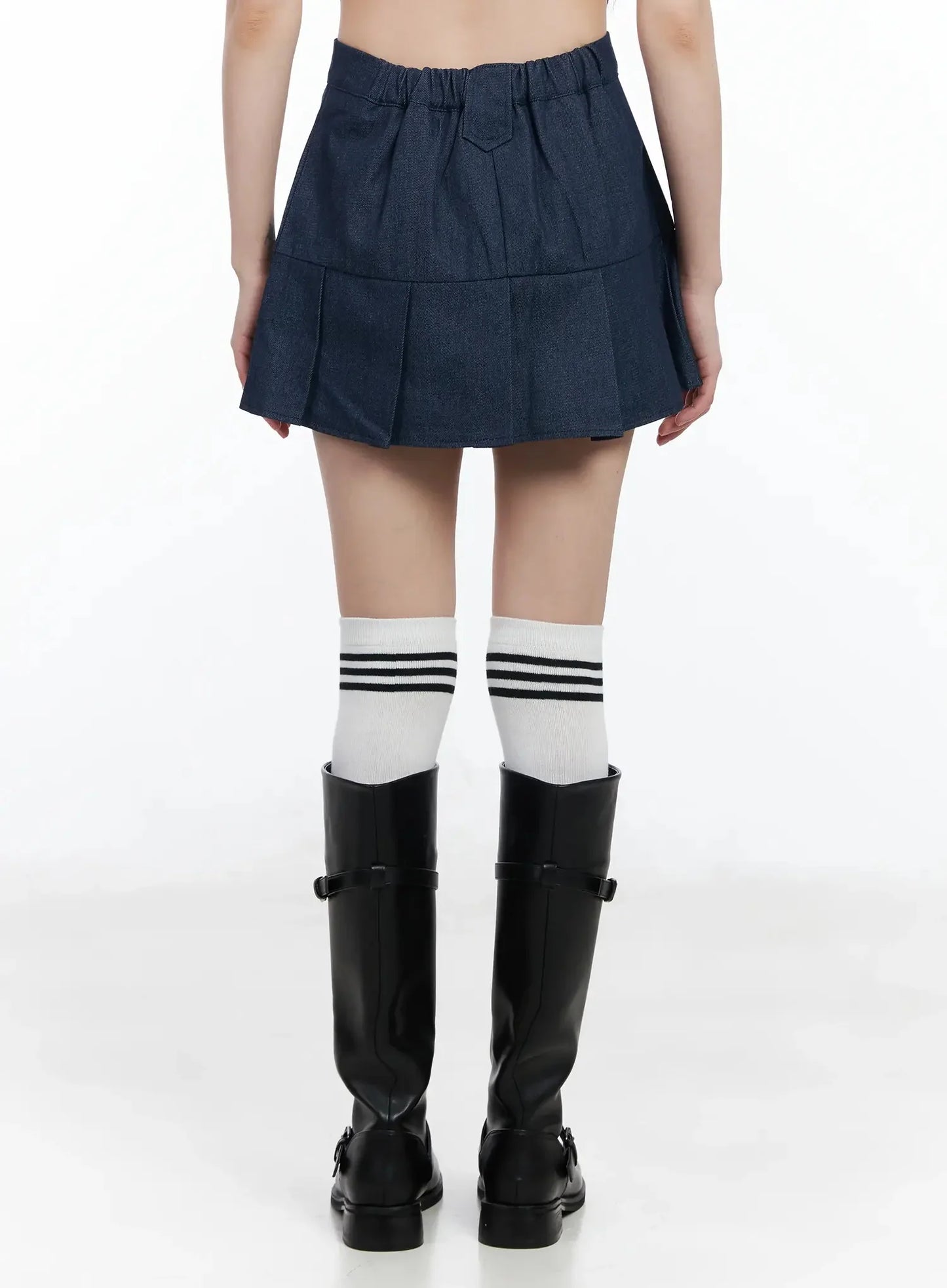 Casual Pleated Mini Skirt IM523